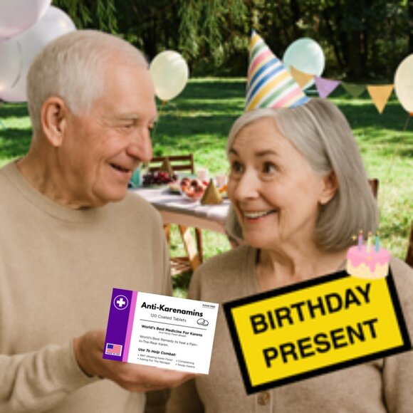 Novelty Prank Medicine Box Anti-Karenamins Funny Prescription Gag Gift Exchange - Picture 3 of 10